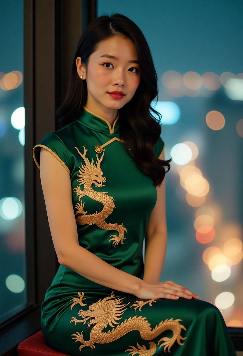 女性肖像光影视频